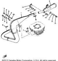 Exhaust Yz250g H
