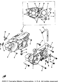 Crankcase Yz400d E