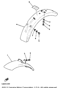 Front Fender - Rear Fender Dt80h - J - K