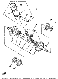 Crankshaft - Piston - Yz60h - J