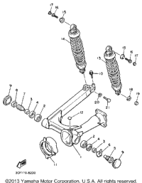 Swing Arm Rear Shocks