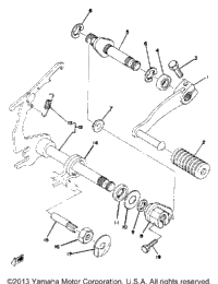 Shift Shaft Yz100d
