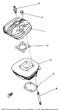 Cylinder Head - Cylinder - Yz60h - J - K