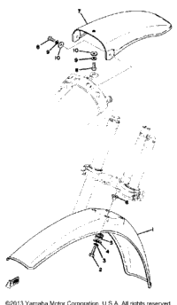 Front Fender - Rear Fender Yz100d
