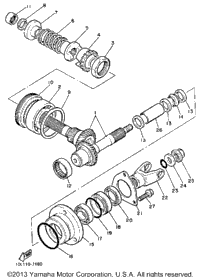 Middle Drive Gear