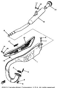 Exhaust Mx100h - J - K