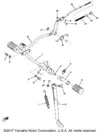Stand Footrest Brake Pedal