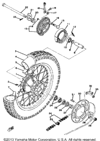 Rear Wheel Dt250e