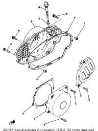 Crankcase Cover Yz400d E