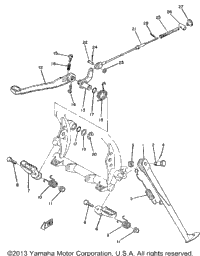 Stand-Footrest-Brake Pedal