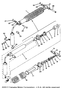 Rear Shocks Yz125g