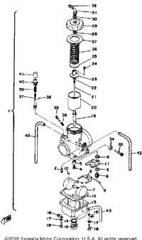 Carburetor Yz250c