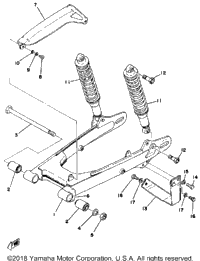 Rear Arm - Rear Cushion - Chain Case