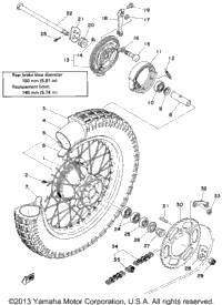 Rear Wheel (Dt250d)