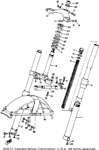 Front Fork-Front Fender