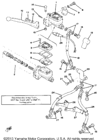Front Master Cylinder - Brake Hose