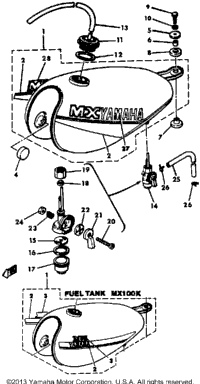 Fuel Tank Mx100h - J - K