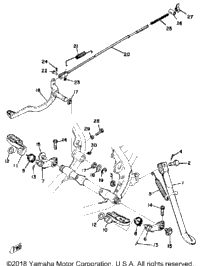 Stand-Footrest-Brake Pedal Yz250c