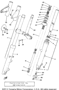 Front Fork (Xs750d)
