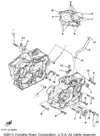 Crankcase (Non-California Model)