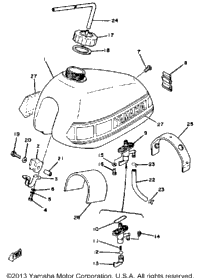 Fuel Tank Yz125g