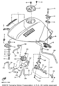 Fuel Tank Noncalifornia Model