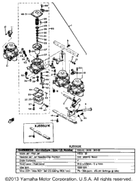 Carburetor Xj550h J K