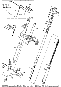 Front Fork - Front Fender