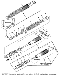 Rear Shocks Yz250d - E