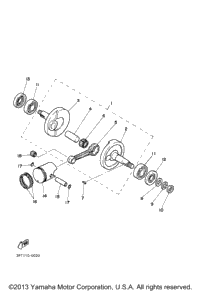 Crankshaft. Piston