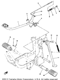 Stand - Footrest - Brake Pedal