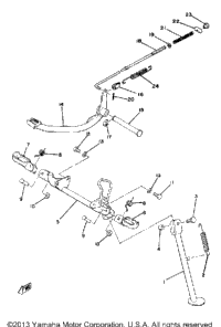 Stand-Footrest-Brake Pedal