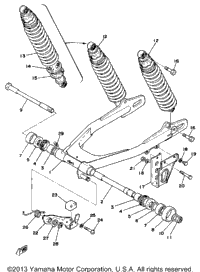 Swing Arm Rear Shocks
