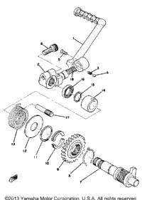Kick - Starter Yz125c