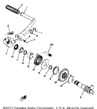 Kick - Starter Yz125a - B