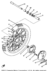 Front Wheel Yz250g