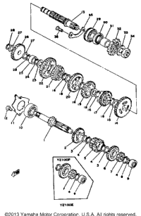 Transmission Yz100 E - F
