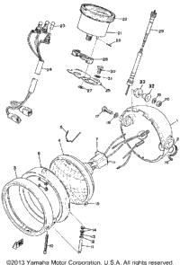 Head Lamp Speedometer