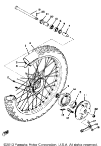 Front Wheel Yz80d