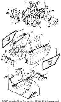 Side Cover Battery Box Xs650d E E006501~ F