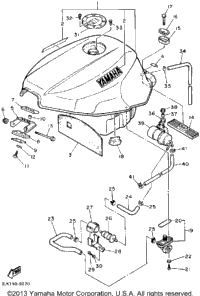 Fuel Tank Non California Model