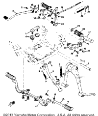 Stand Footrest Brake Pedal