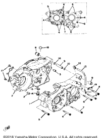 Crankcase Yz250c