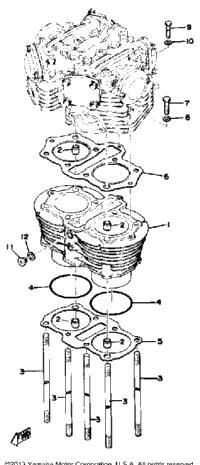 Cylinder Xs650d E E006501~ F