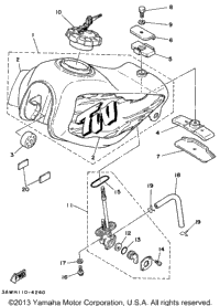 Fuel Tank Non California Model