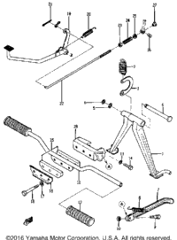Stand - Footrest - Brake Pedal