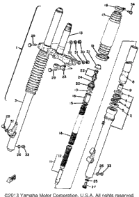 Front Fork Yz250g