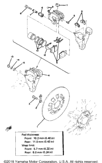 Rear Disc Brake - Caliper
