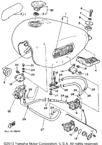 Fuel Tank Non California Model