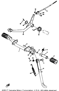 Stand, Footrest & Rear Brake Pedal